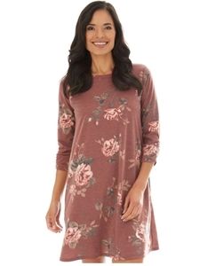 Womens Long sleeve Swing dress